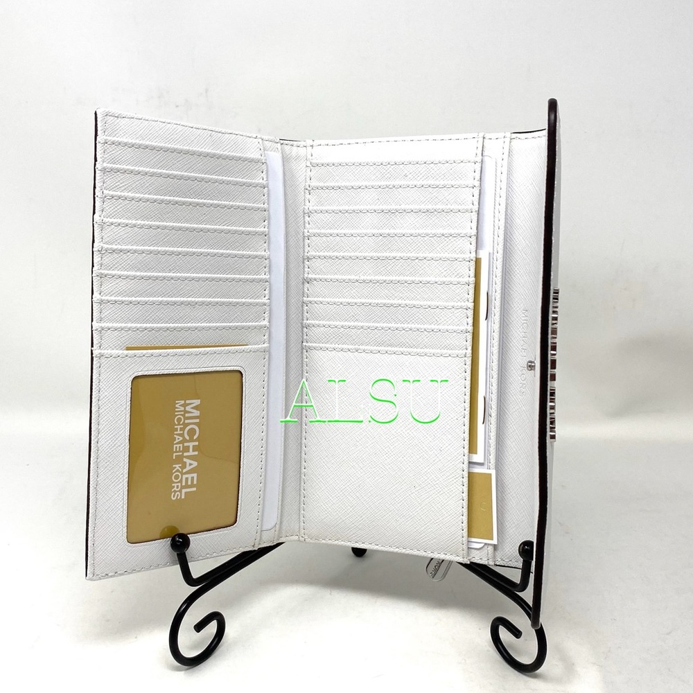 Michael Kors Trifolder Large Leather Optic White - Picture 6 of 6